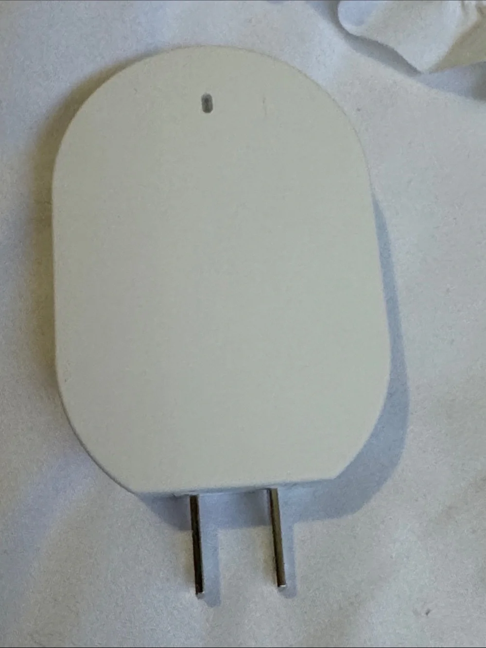 onn Dual-Port USB Wall Charger — White with light blue
